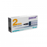 Шприц 2 мл с иглой 23Gх1 1/4 (06,х30мм ) luer slip Pascal