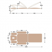 Массажный стол с электроприводом F1E3K