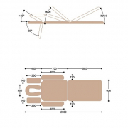 Массажный стол c электроприводом X103K