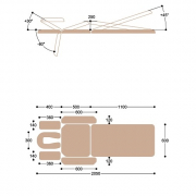 Массажный стол c двумя электроприводами X203