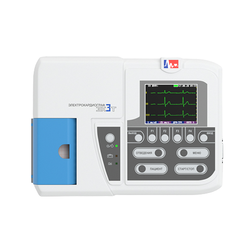 Электрокардиограф 1-3 канальный ЭК3Т-01-Р-Д/2 НПП "МОНИТОР" бумага 80 мм
