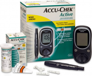 Глюкометр Accu Chek Active, тест-полоски 10 шт., ланцеты 10 шт.