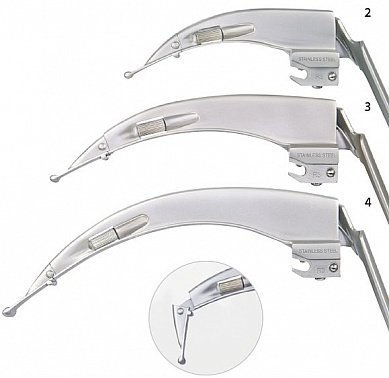 Ларингоскоп Flaplight (Флеплайт) KaWe №4, измен. кривизна лезвия